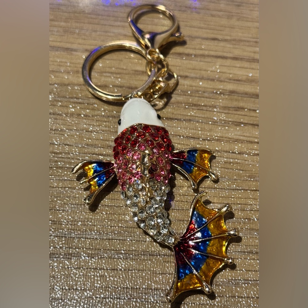 Fish Keychain Crystal Rhinestones Purse/Pendant/Handbag/Charm